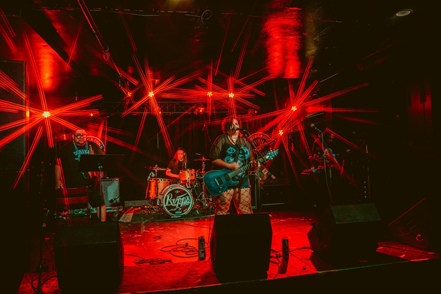 band performing at the Underground Music Showcase in Denver