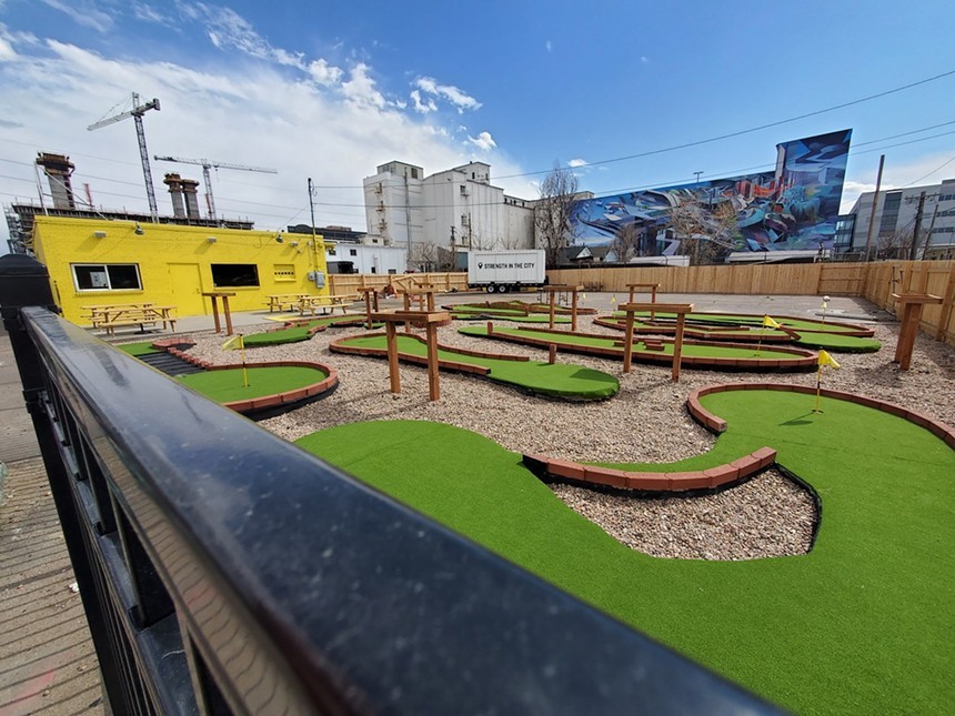 The exterior putt-putt course at Rino Country Club