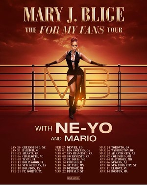 poster for 2025 Mary J Blige tour dates