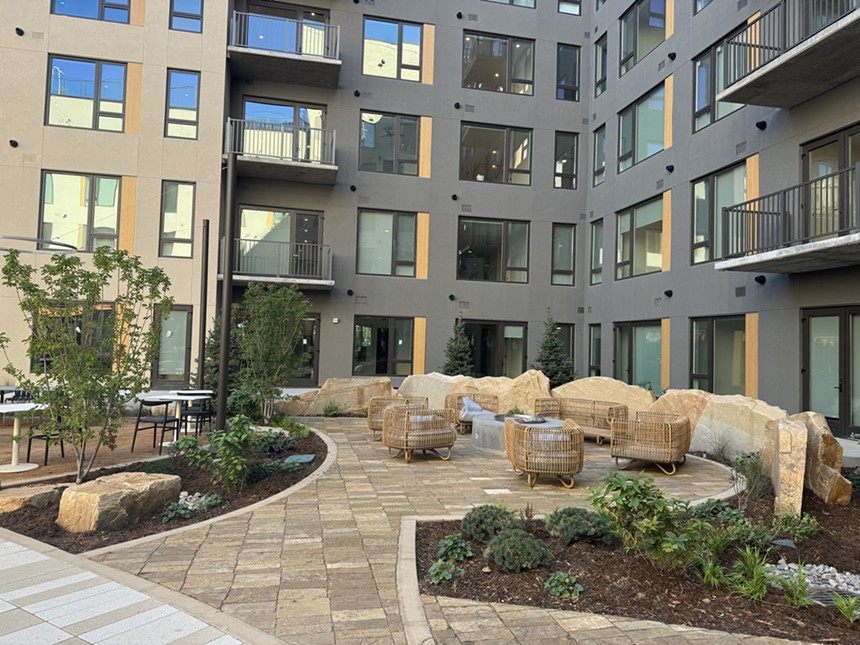 apartment courtyard