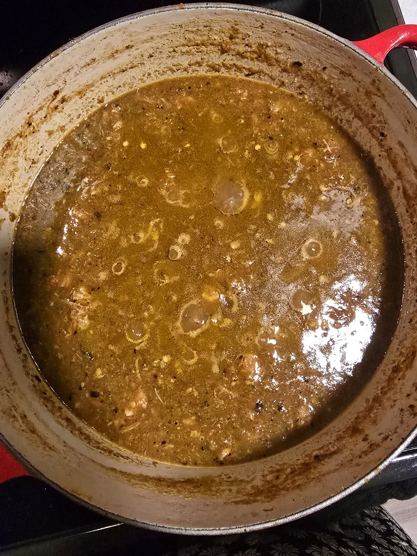 green chile in a pot