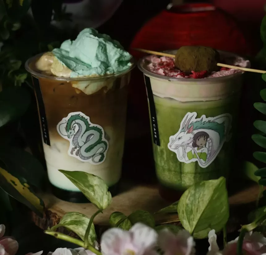 two coffee drinks