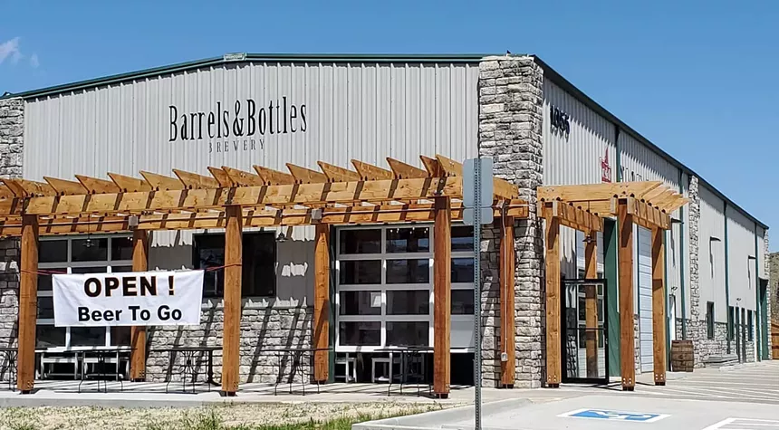 Brewery facade.