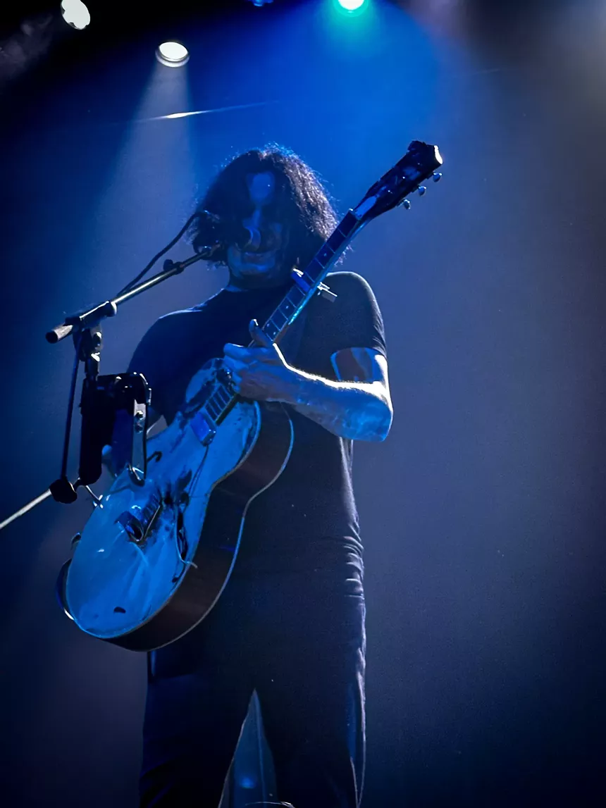 Jack White performing in Denver at the Bluebird Theater
