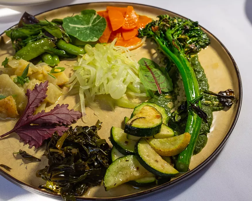 various veggies on a plate
