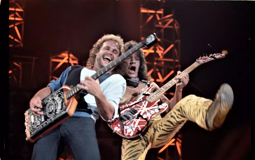 young Michael Anthony and Eddie Van Halen