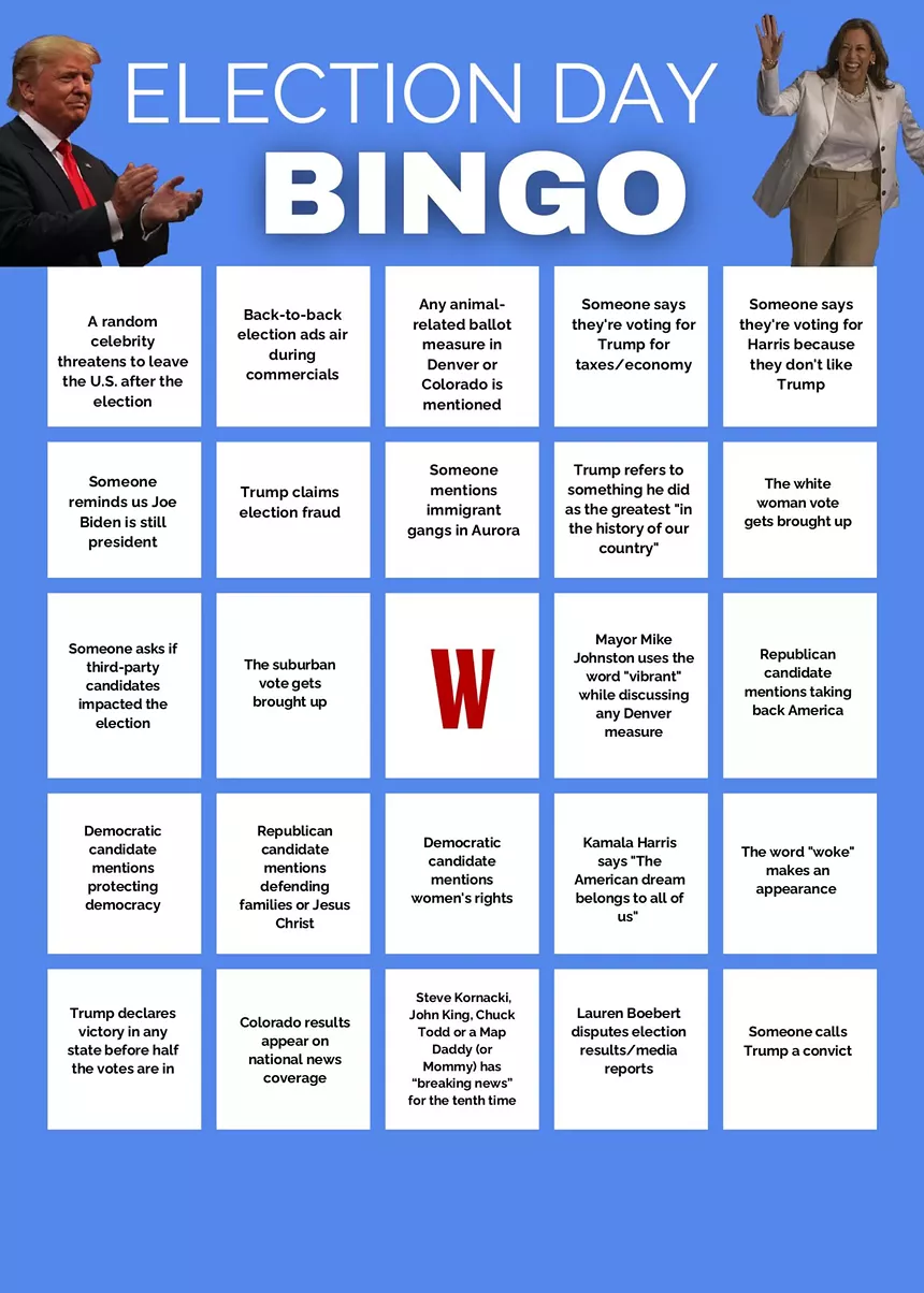2024 election bingo