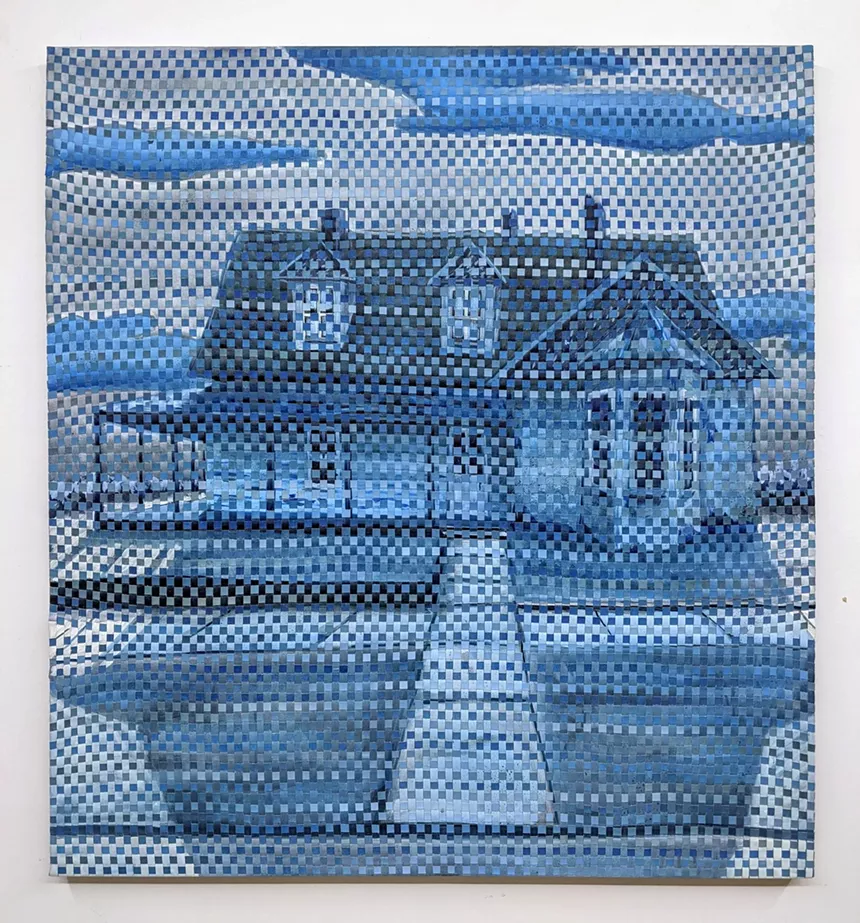blue house