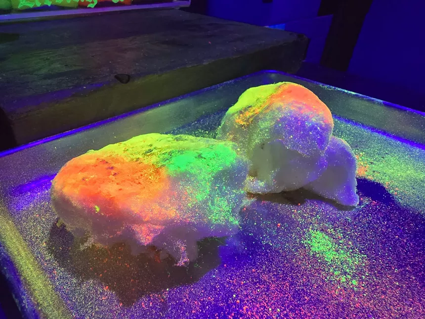 glowing cotton candy