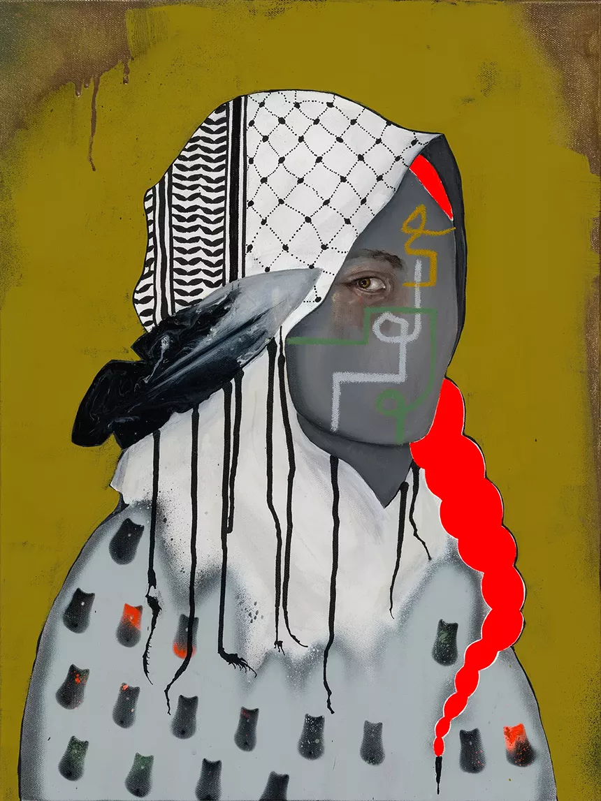 painting of a one-eyed person