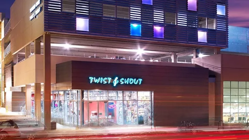 The store front of Twist & Shout Records