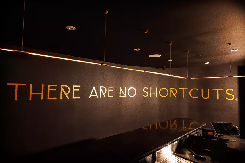 "there are no shortcuts" mural