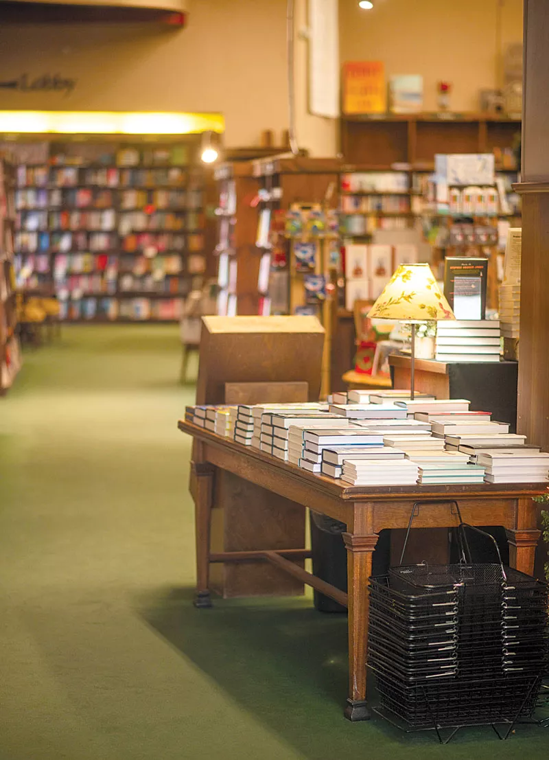 interior of a bookstore