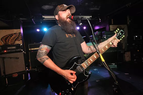 Luke Fairchild performing onstage