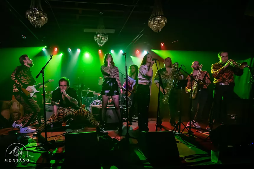 funk band on stage