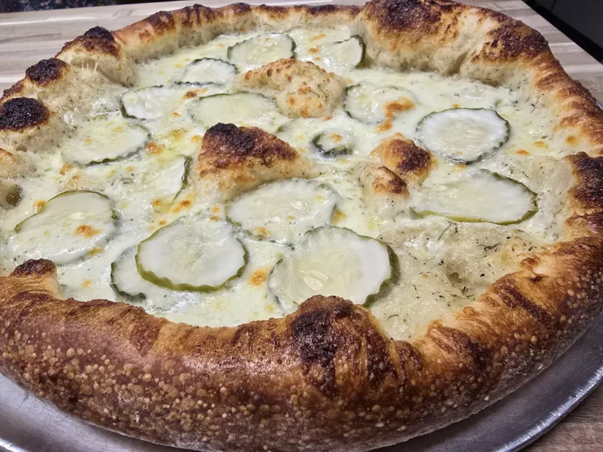 a pickle pizza