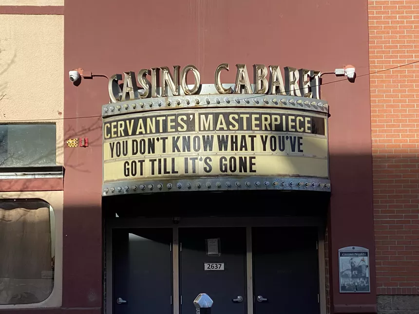 The exterior of Cervantes' Masterpiece Ballroom.