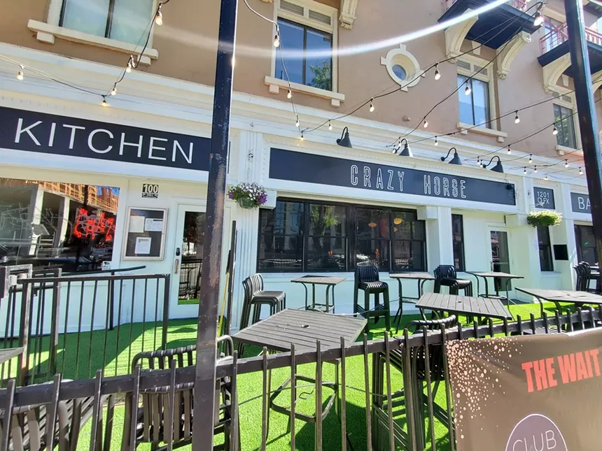 patio in front of a restaurant