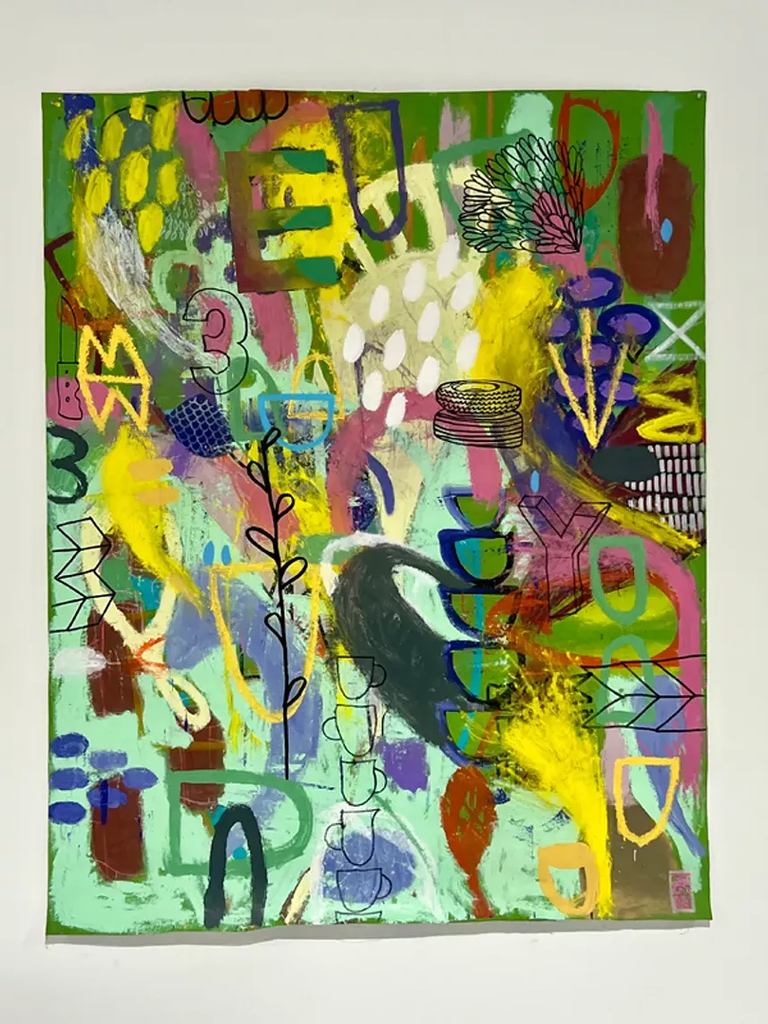 yellow painting
