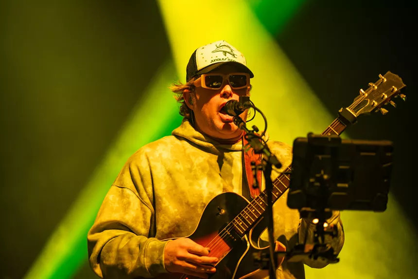 Jon "Barber" Gutwillig singing and playing guitar