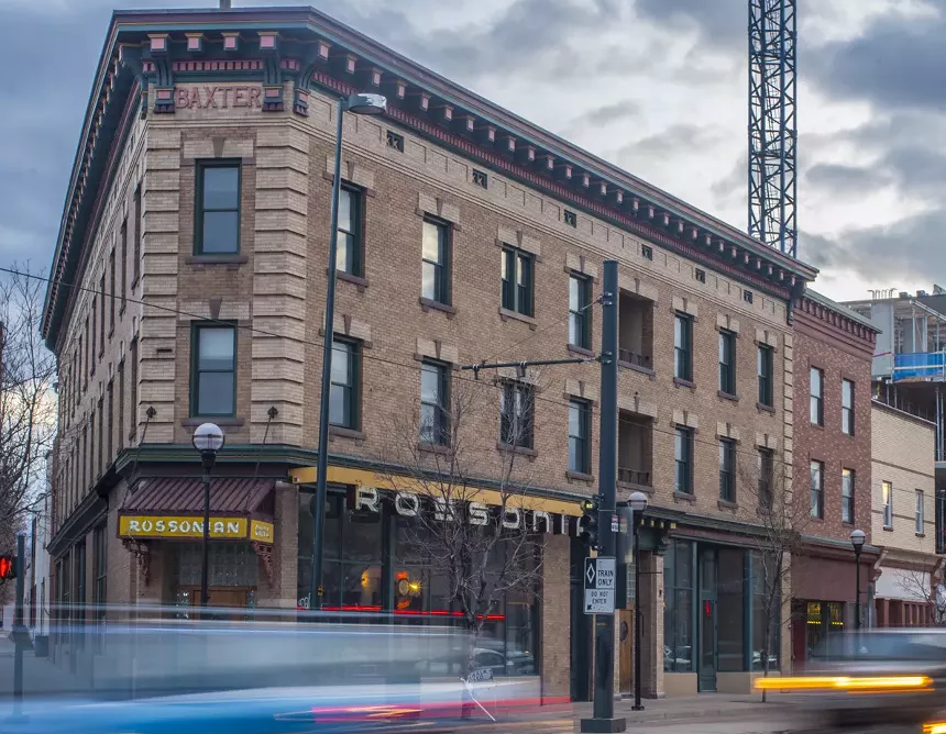 Rossonian hotel building in Denver