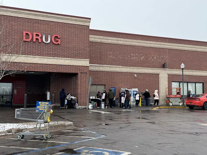 Striking King Soopers workers in sloans lake