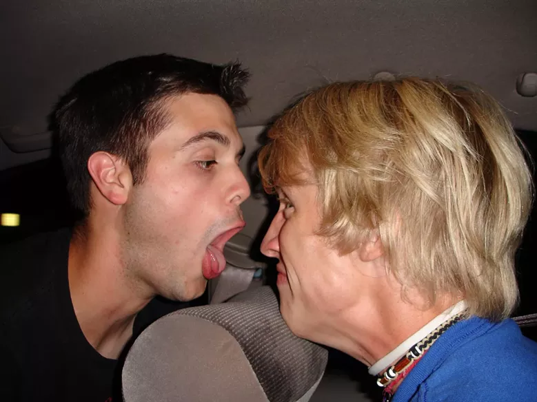 Man with bad breath