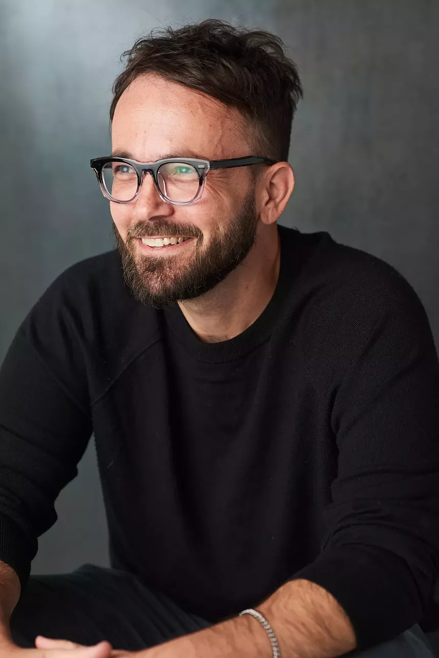 A man poses for a picture.
