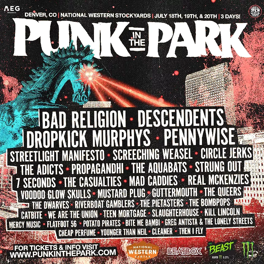 poster for Punk in the Park in Denver