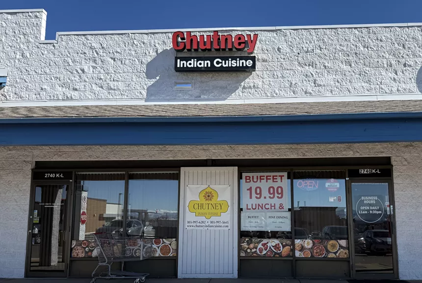 front of a strip mall restaurant