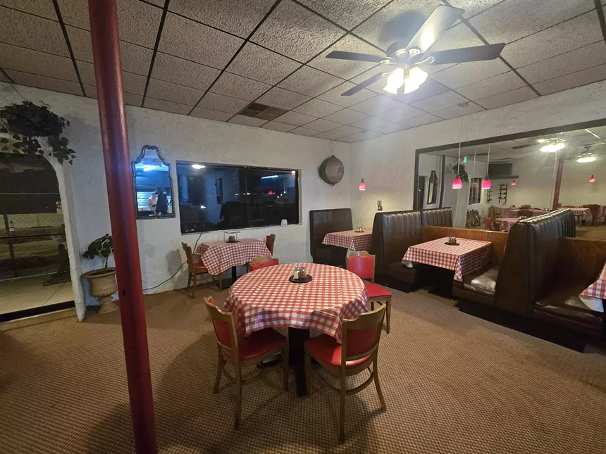 interior of a dining room