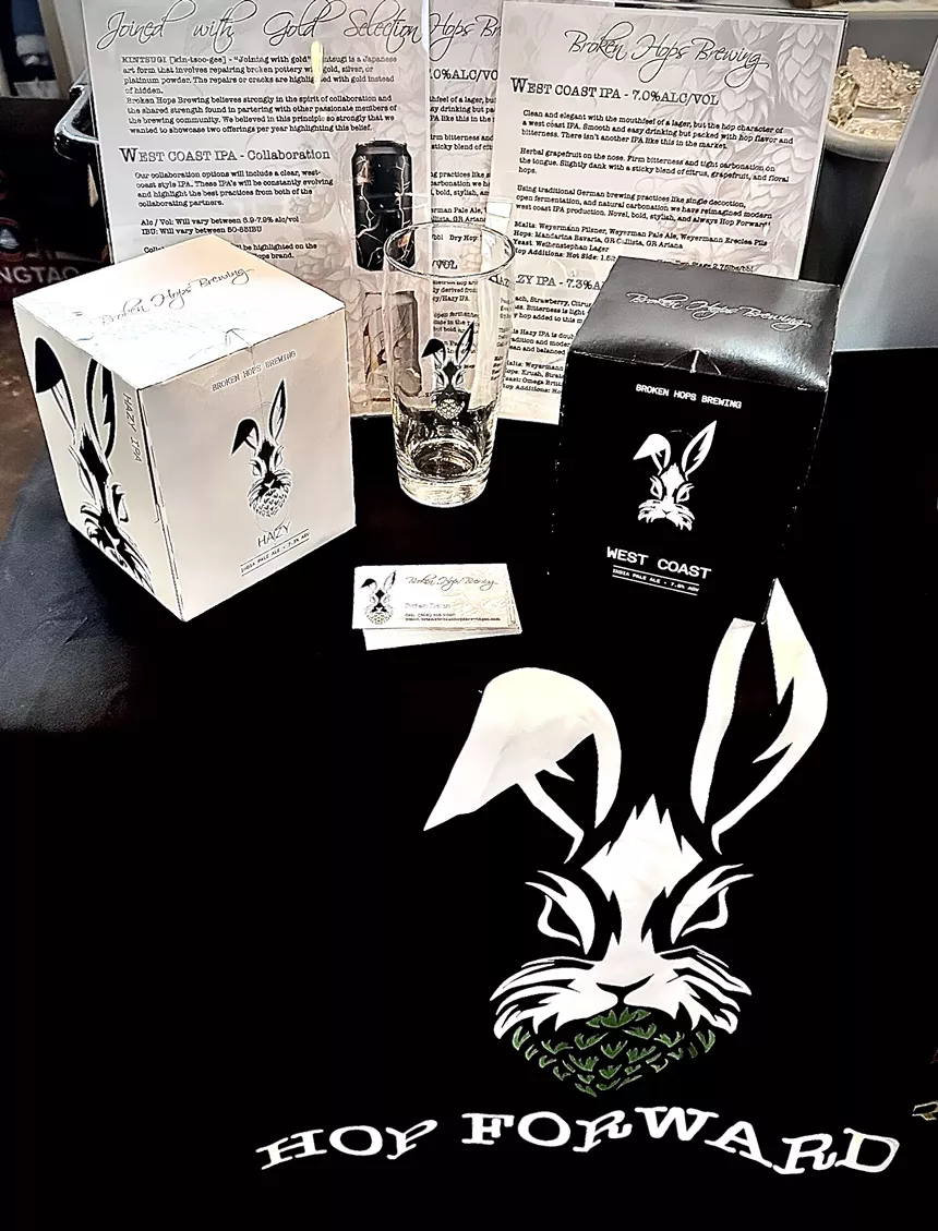 Beer promo material.