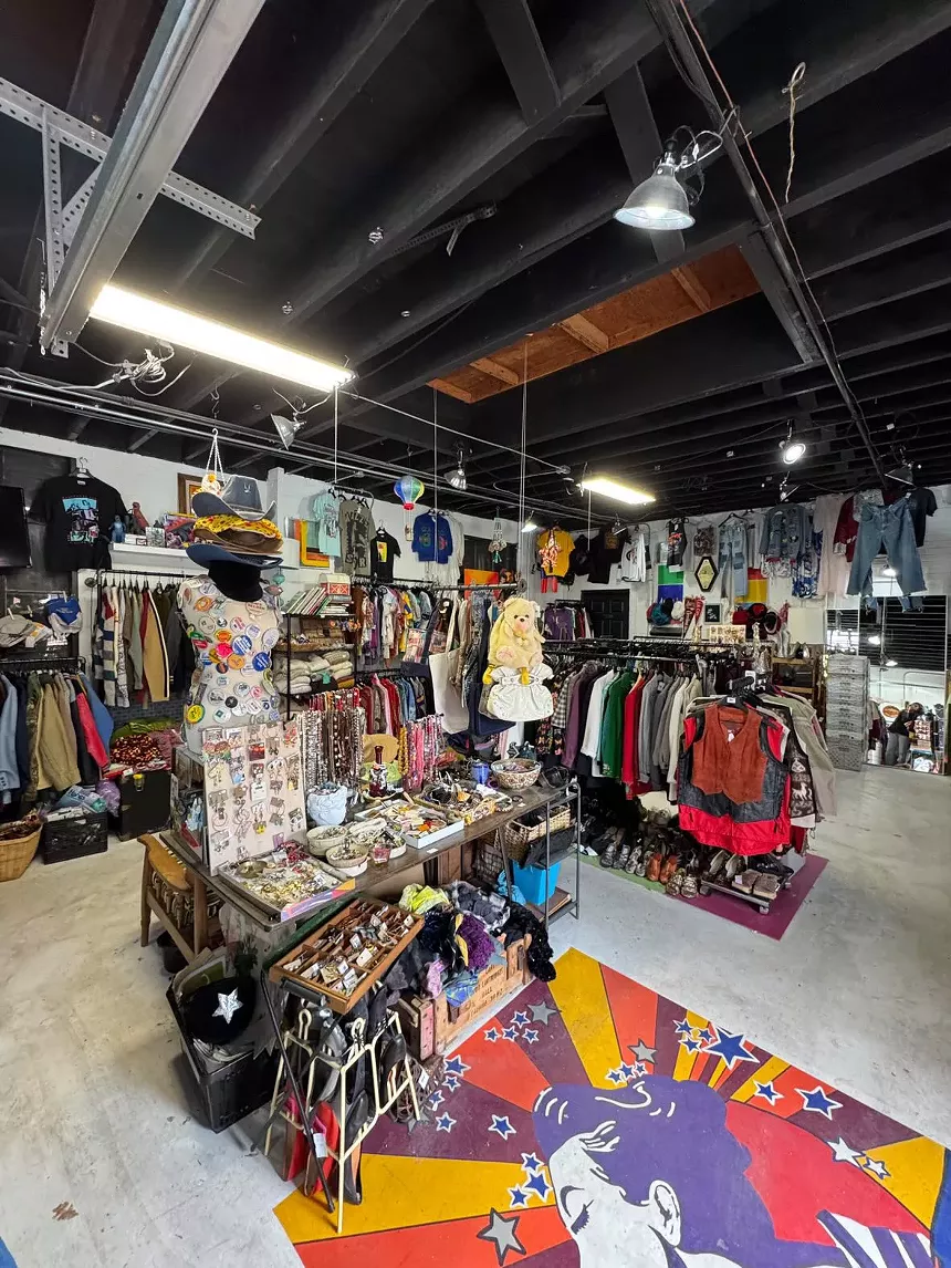 A colorful clothing store