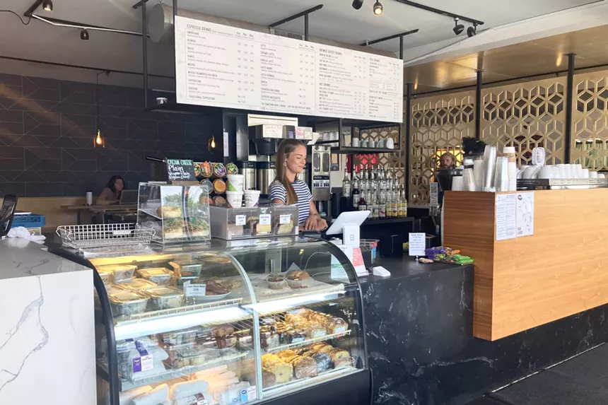 The service counter at the Bardo Coffee House in Wheat Ridge