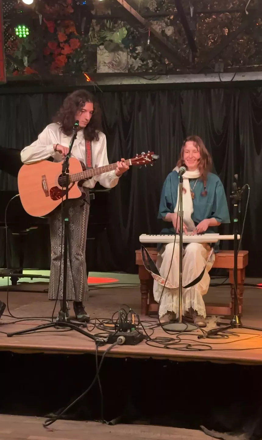 people performing