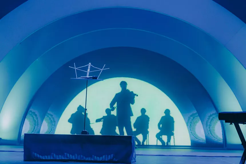 Saint Motel performing at Mission Ballroom
