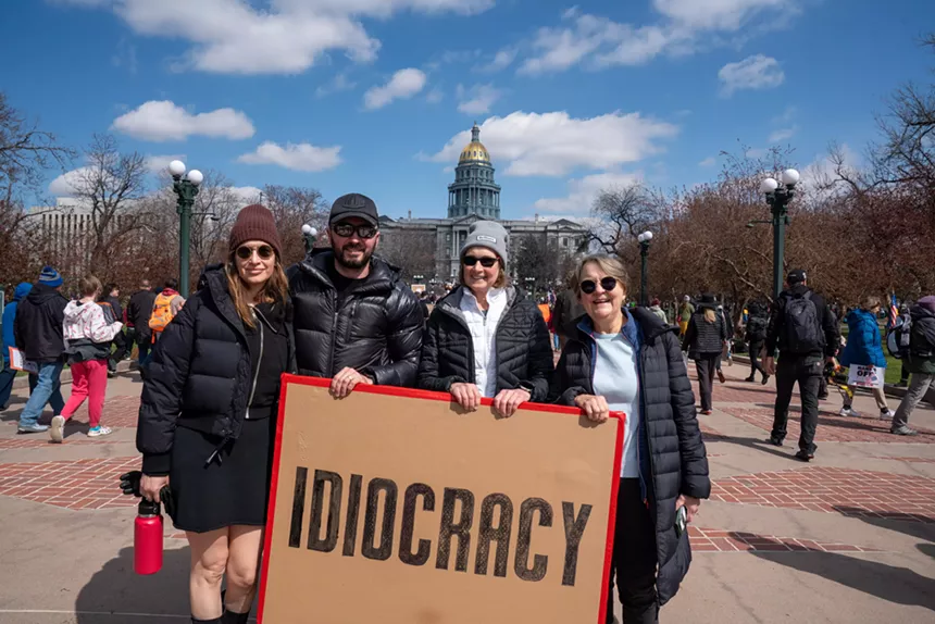protesters in denver