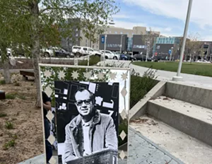 A sign on the Auraria Campus.