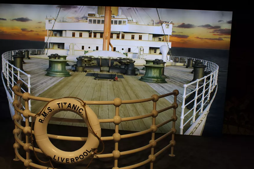 A fake ship deck