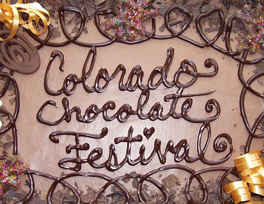 A chocolate sign