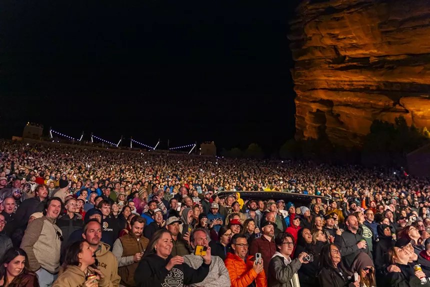 A view of Red Rocks from near the stage.