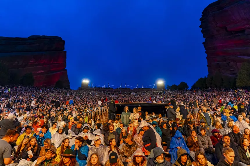 A view of Red Rocks from the stage.