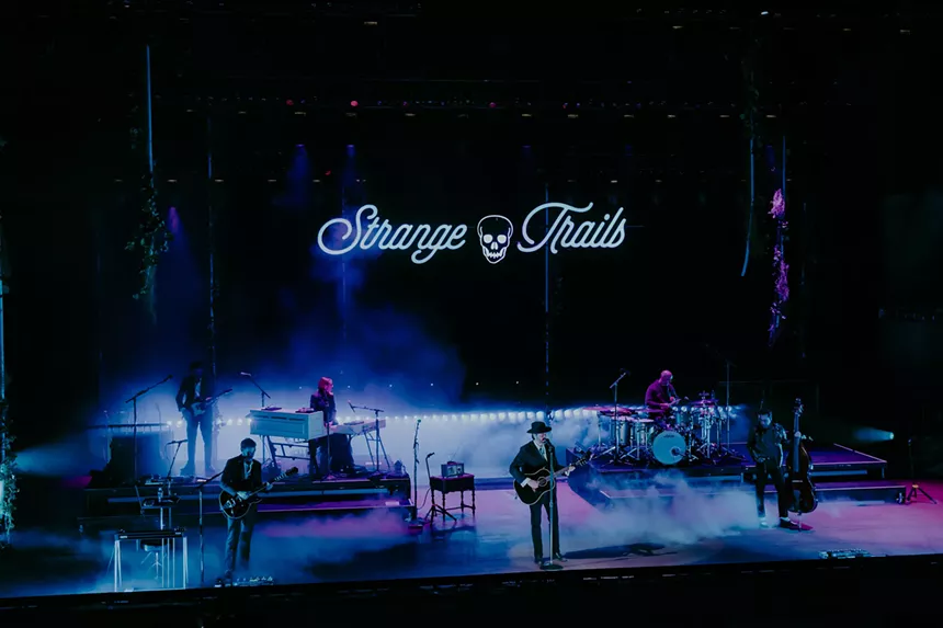 Lord Huron performing at Red Rocks for the 10th Anniversary of their second studio album, Strange Trails.