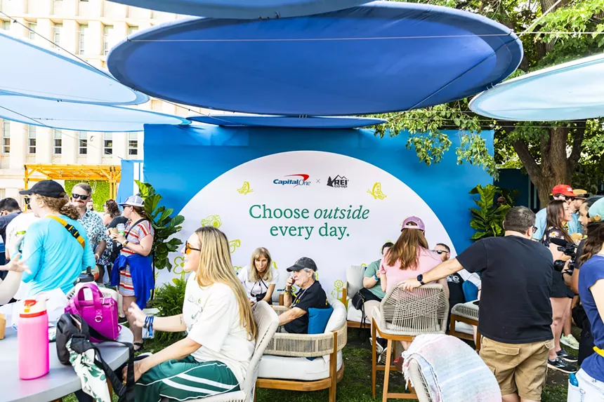 Capital One lounge at the Outside Festival.