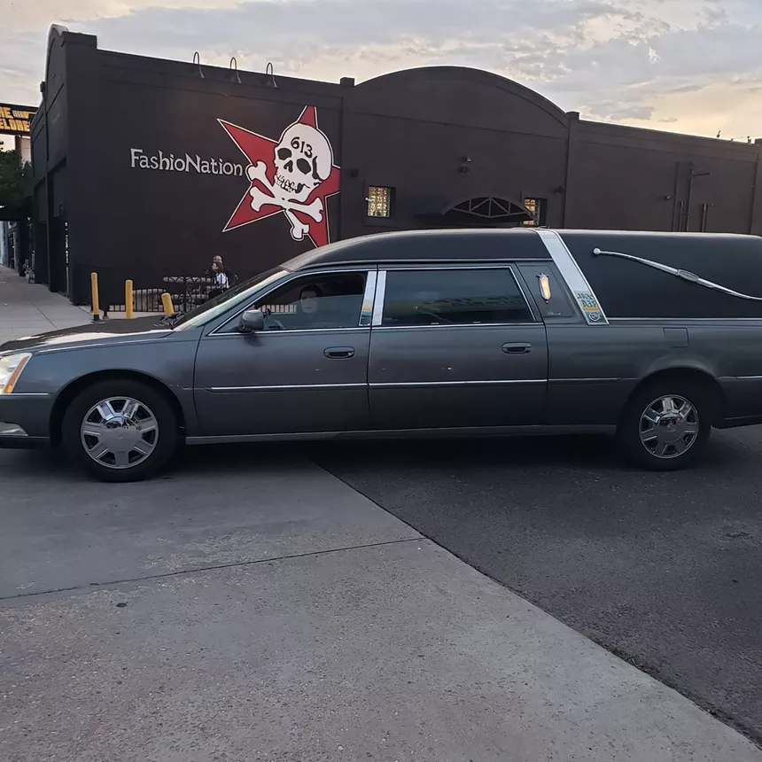 A hearse