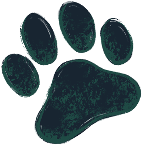 Dog paw print