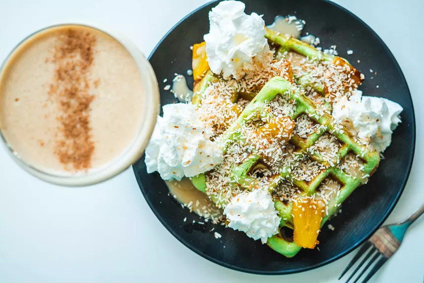 Avanti Food & Beverage pandan waffles