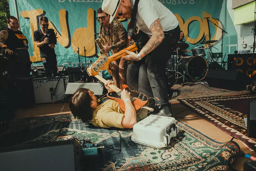 Rootbeer Richie & the Reveille performed at the inaugural Indiewood Street Music Festival on Saturday, June 7, 2025.