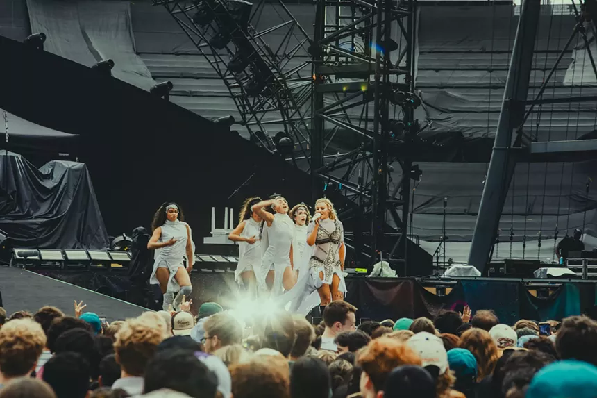 Elyanna opened for Willow and Coldplay at Empower Field at Mile High.