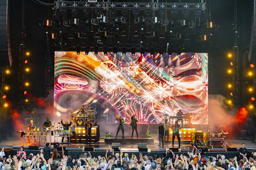 Earth, Wind & Fire on stage for their first performance of their Summer 2025 tour.